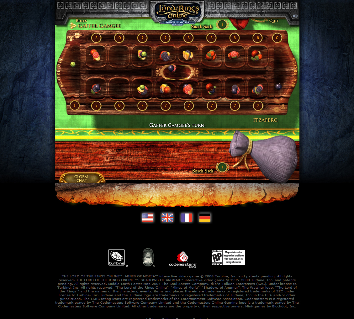 Lord of the Rings Online casual promotional game screen