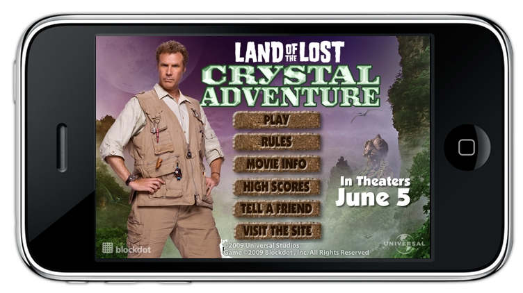Title Screen for Land of the Lost